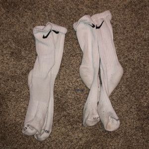 White nike socks (long) dri-fit